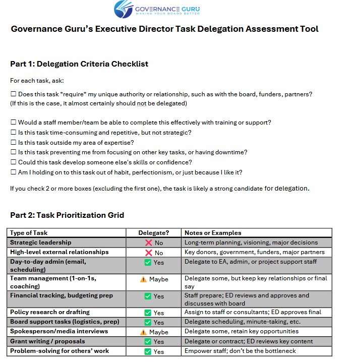 Task Delegation Tool